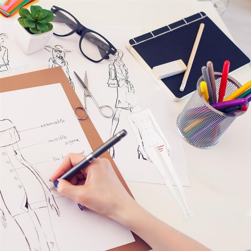 Hat & Collar Shapes – Fashion Illustration Ruler