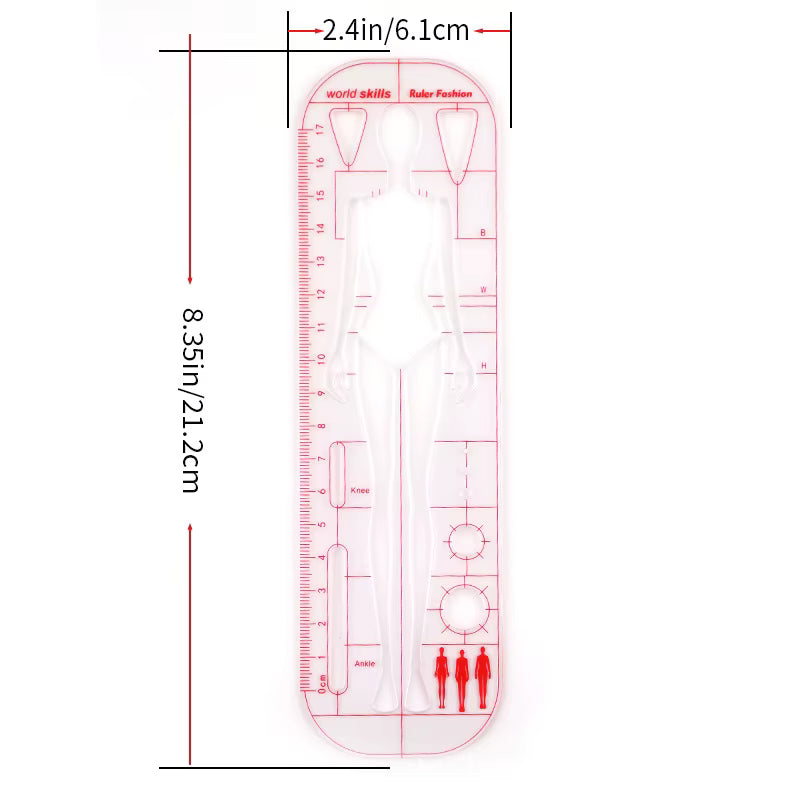 Multi Shapes – Fashion Illustration Ruler
