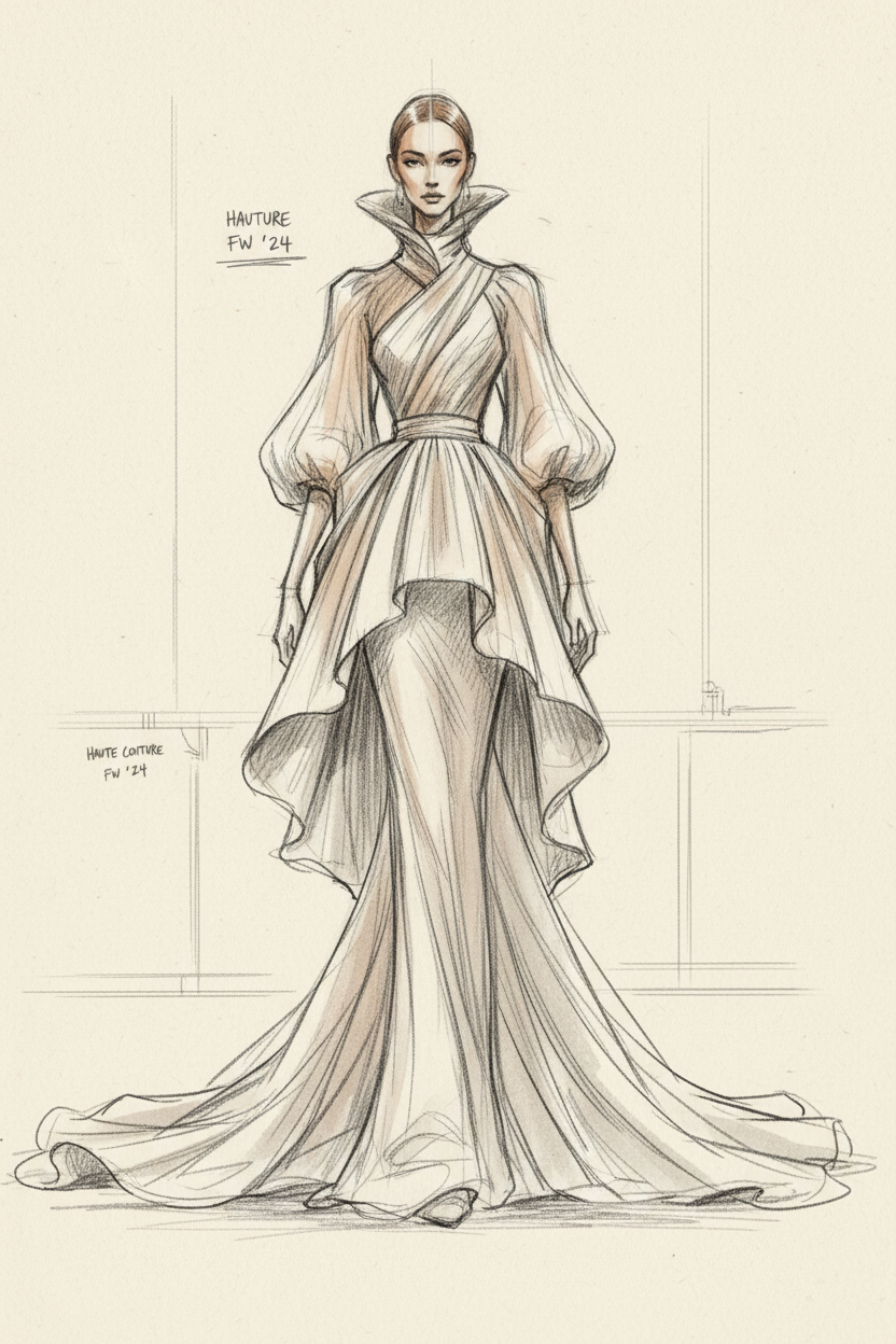 Hat & Collar Shapes – Fashion Illustration Ruler