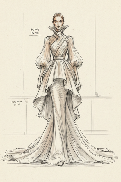 Hat & Collar Shapes – Fashion Illustration Ruler